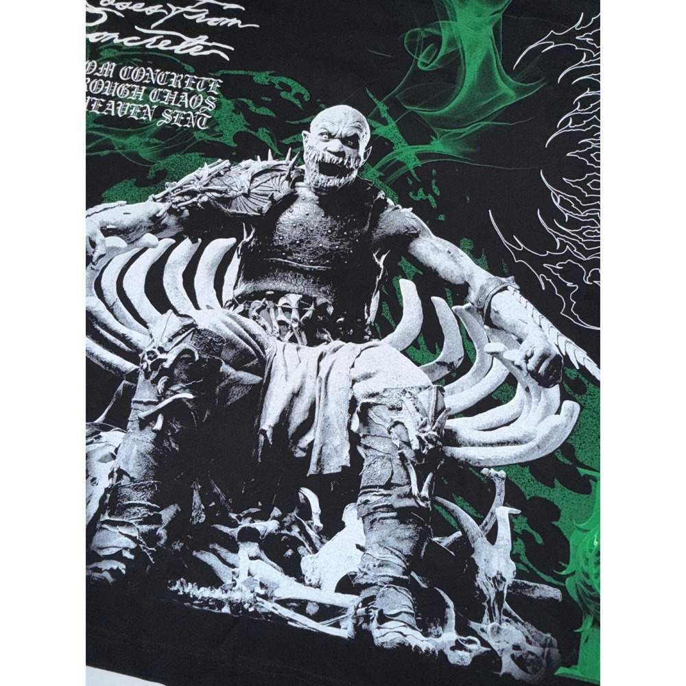 Civil Regime Mortal Kombat II Baraka T-Shirt Mens‎ XL Black Green Roses NWT